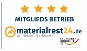 Wir sind Mitglied bei Materialrest24: